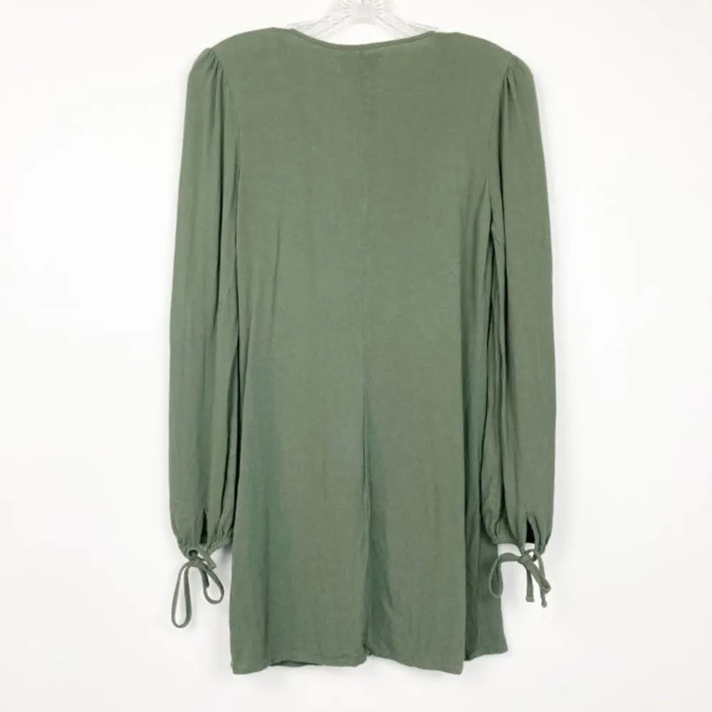 Kendall and Kylie Green lace Up Mini Dress Sz XS - Image 3