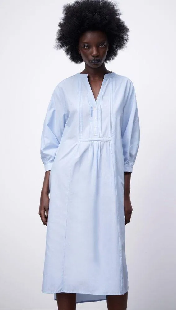 Zara pin tuck tunic dress - Image 2