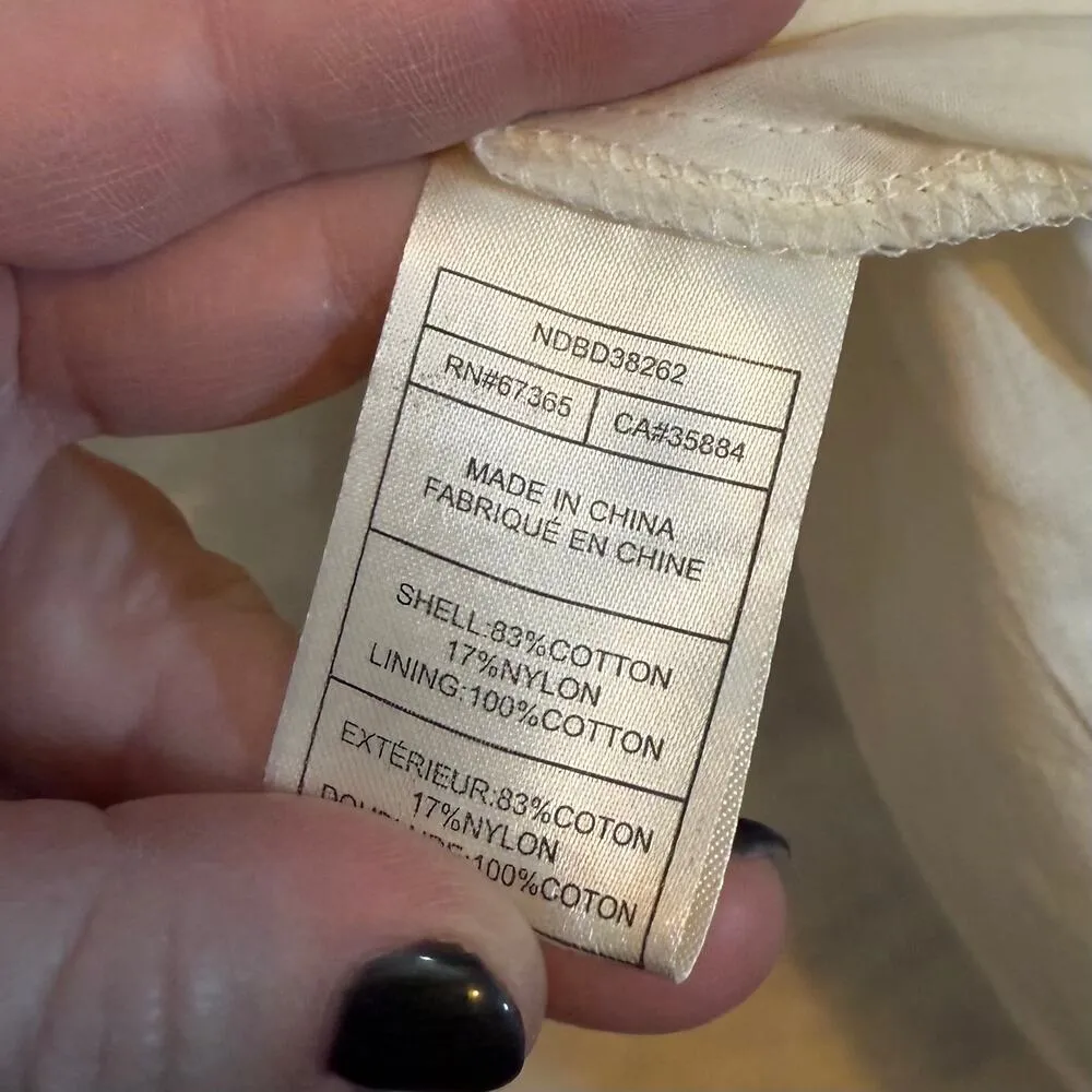 BB Dakota Women’s 6 Off White Lace Fit and Flare Skater Mini Dress Romantic Cute - Image 8