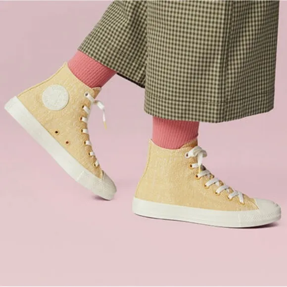 Converse Chuck Taylor All Star Hi Hybrid Texture jacquard sneakers saturn gold 7 - Image 2