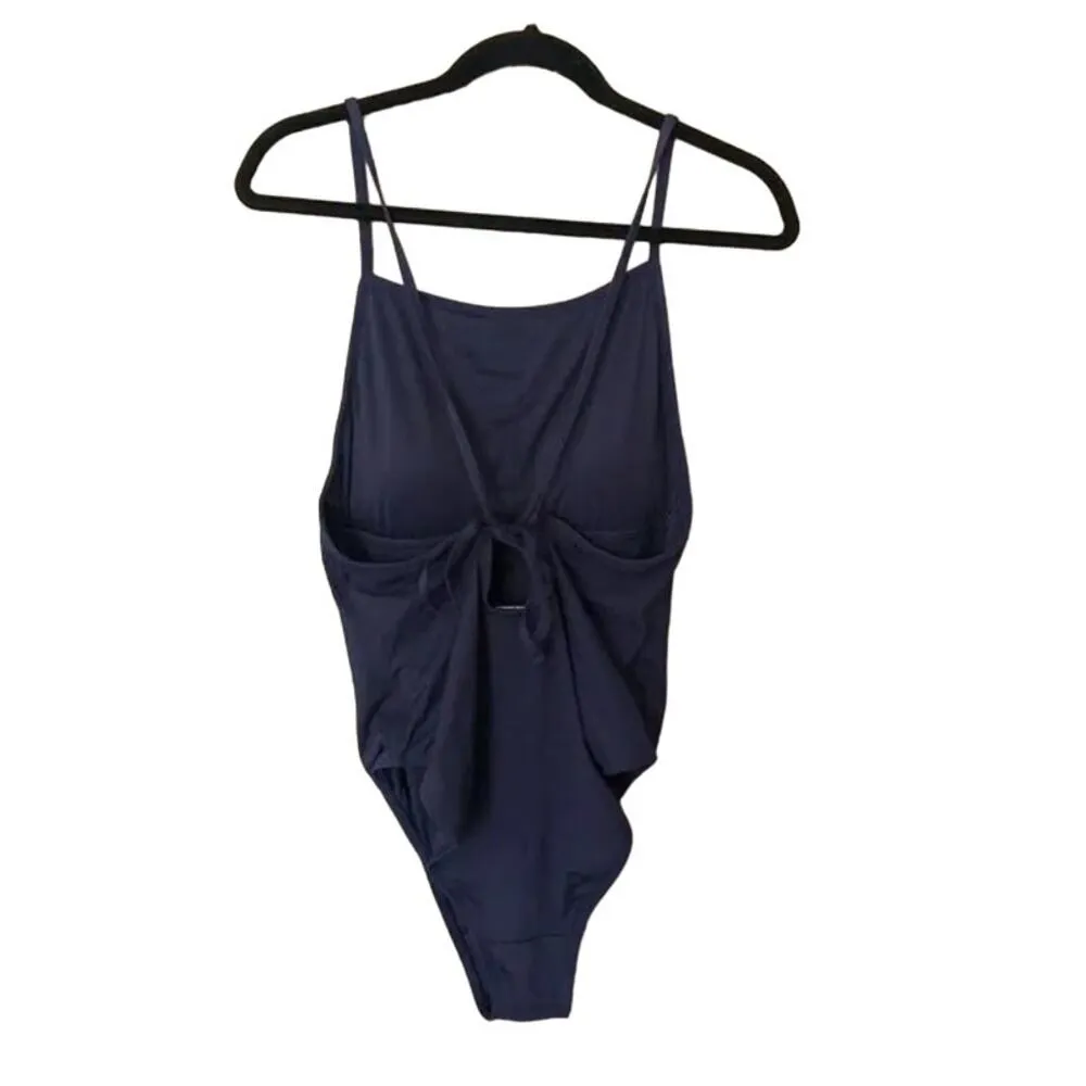 NWT Andie The Paloma One Piece Swimsuit UPF 50+ Removable Cups MT Navy Blue - Image 5