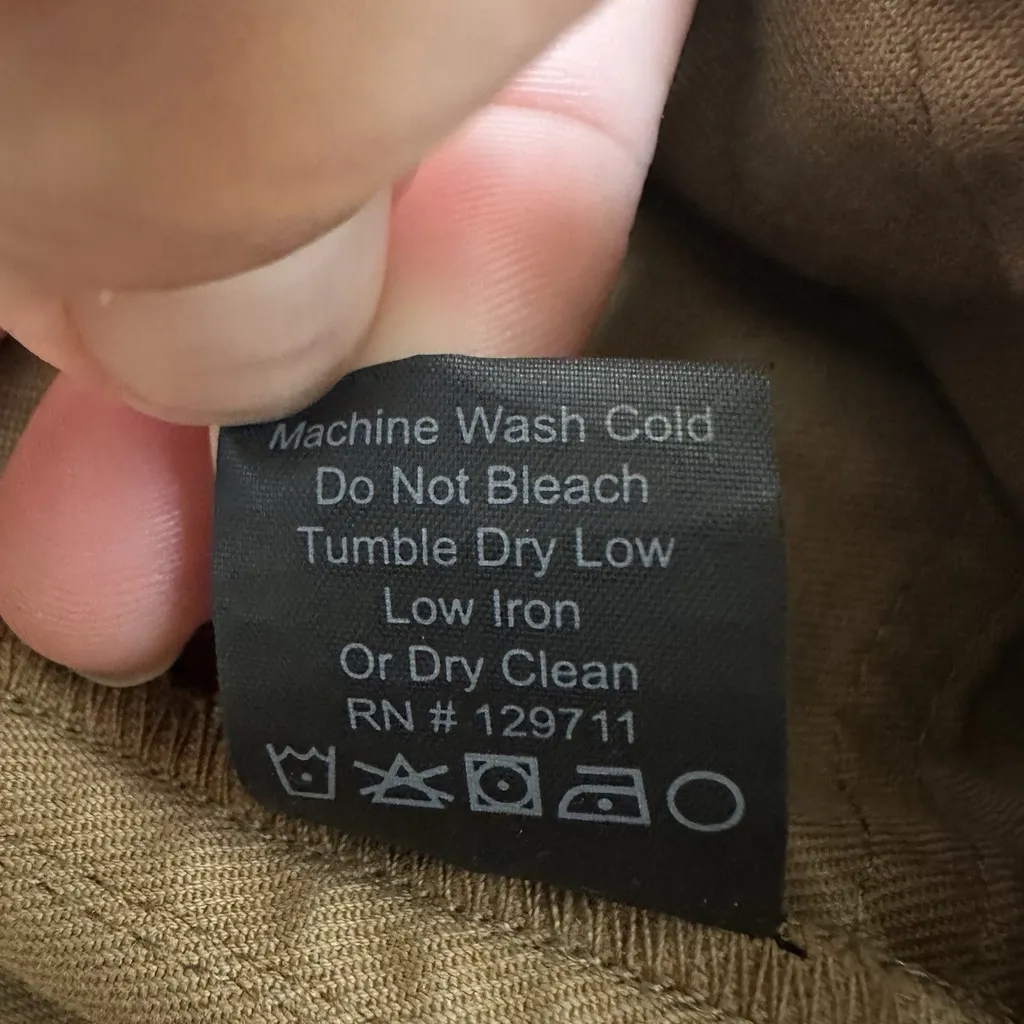 Jenni Kayne NWOT Ranger Trousers Crop Tan Italian Cotton Pants 4 Utility $325 - Image 9