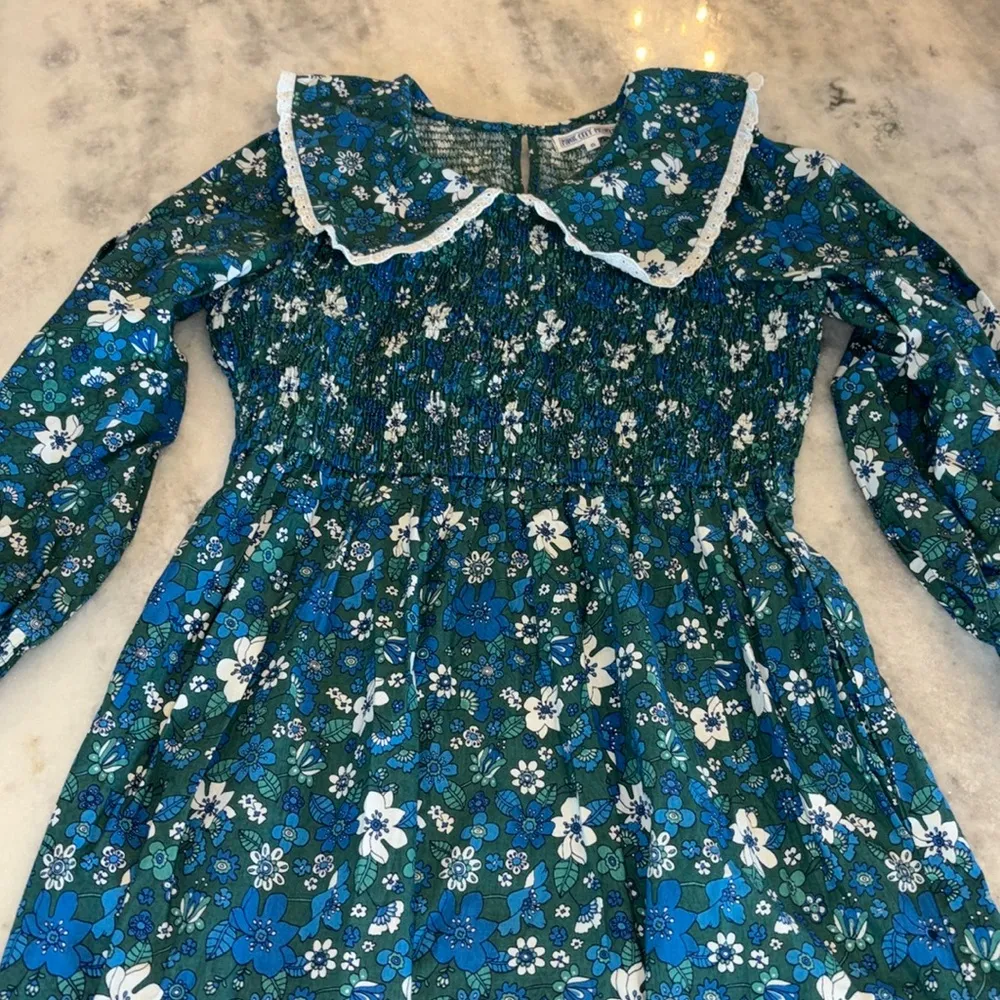 Pink City Prints Maxi Dress Green - Image 4