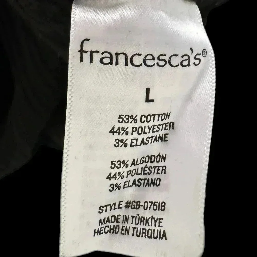 NWT Francesca's  Women’s Large Black Nina Knitted Tank Midi Dress - Image 10