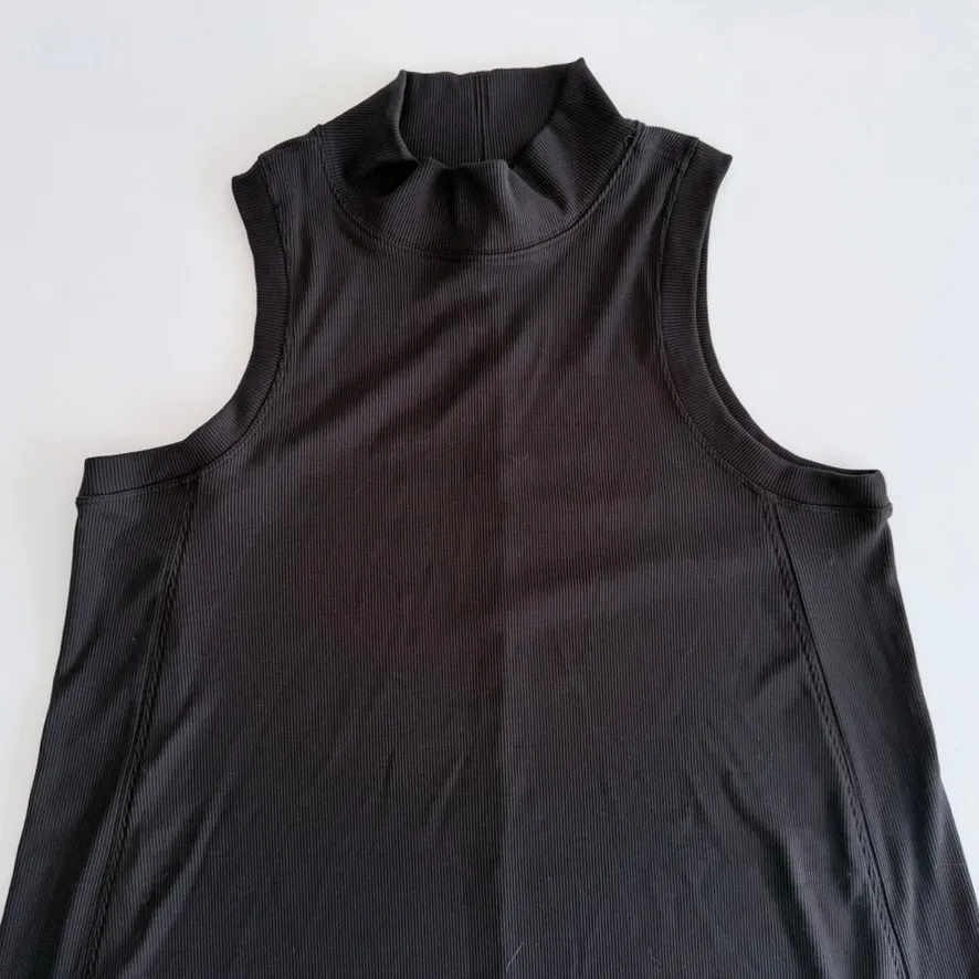 Lululemon Gone for the Week Dress Black Modal Size 12 Swing Loose Sleeveless - Image 3