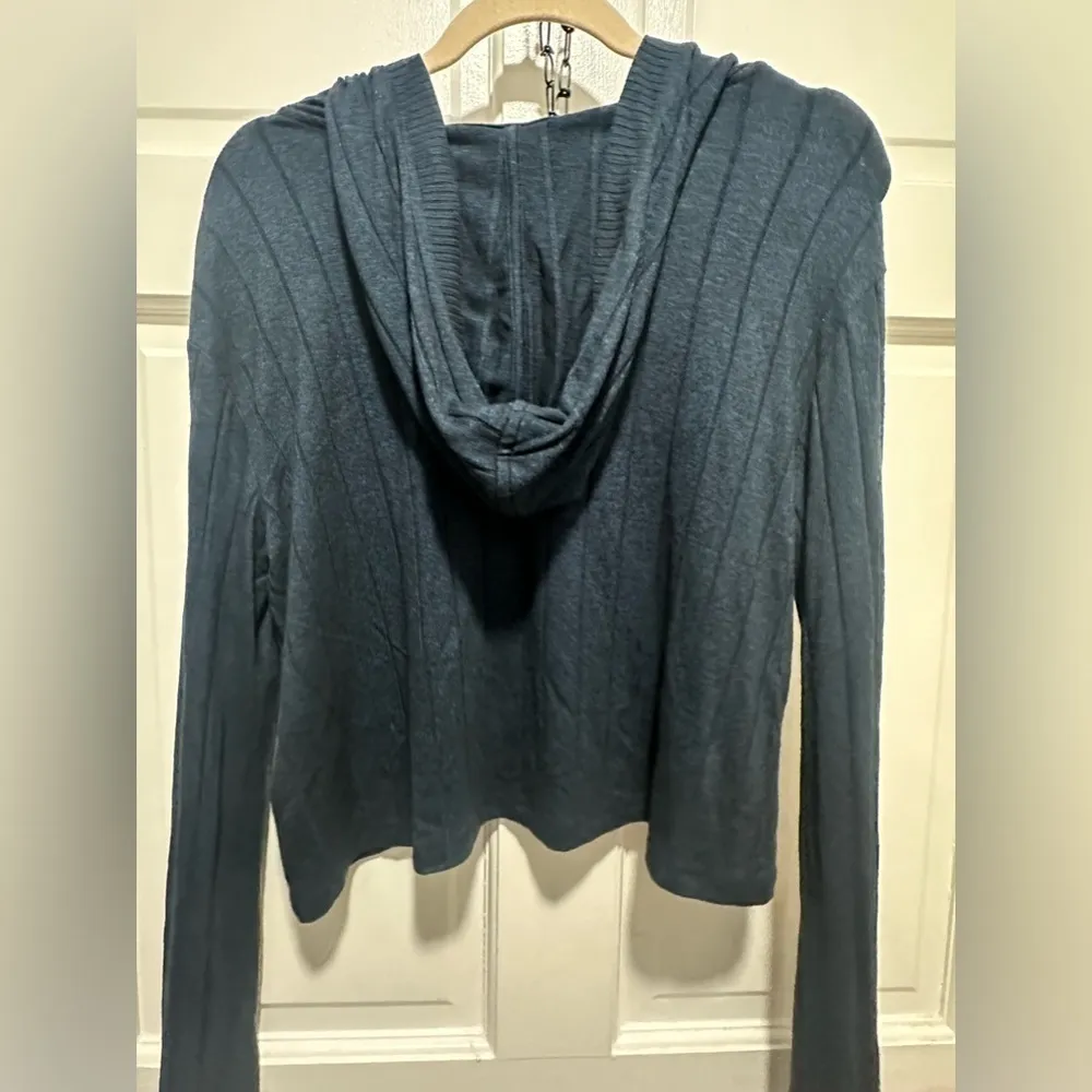Athleta Harmony Pose Hoodie Sweatshirt Size Small Midnight Navy Color EUC - Image 4