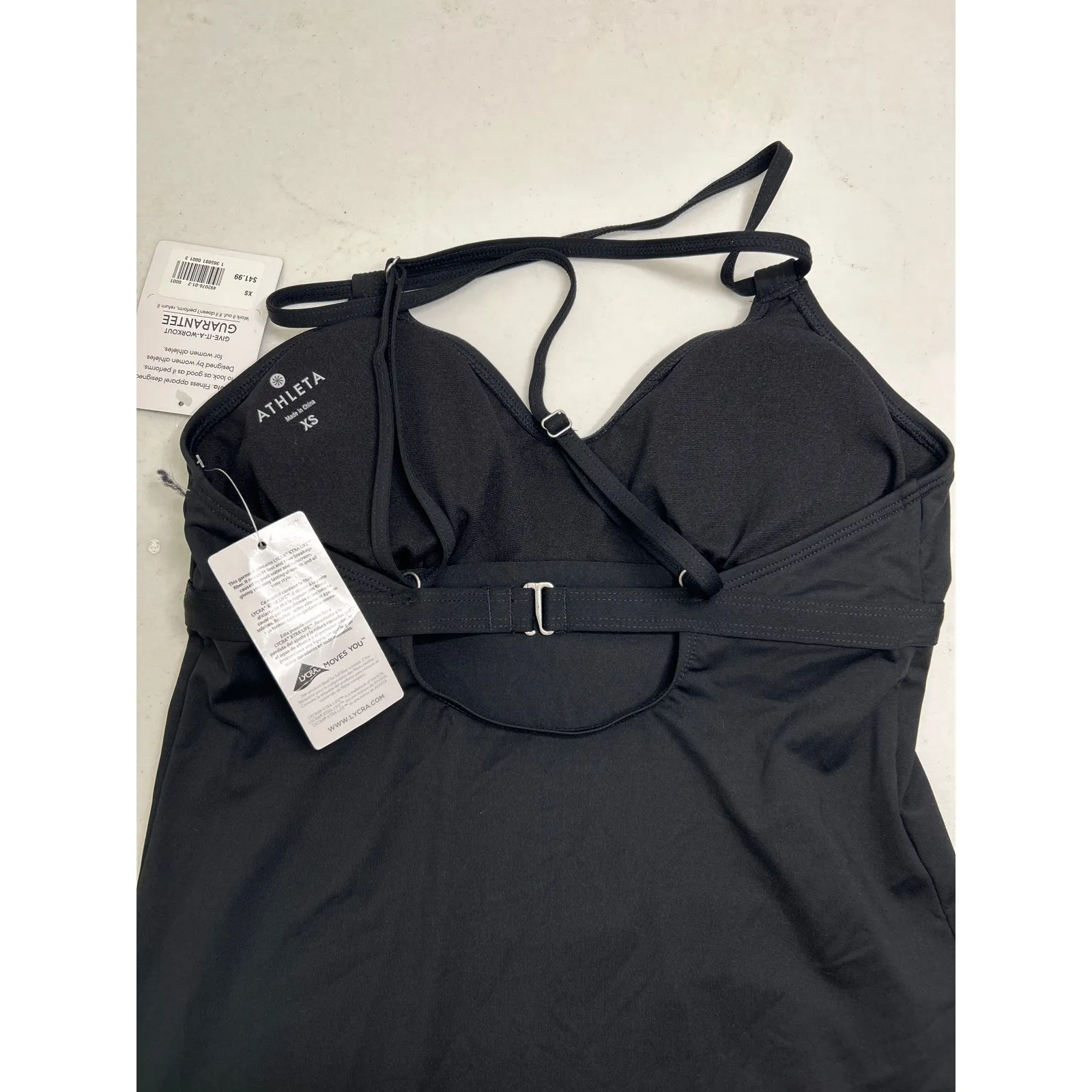 New! Athleta Scoop Swim Workout Mini Dress in Black Size XS Beach Gym Run NWT - Image 7
