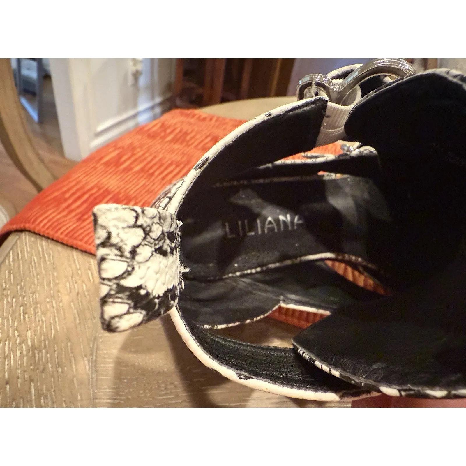 Liliana Snakeskin Cutout Buckle‎ Boots Western Pointed Toe Size 10 - Image 7