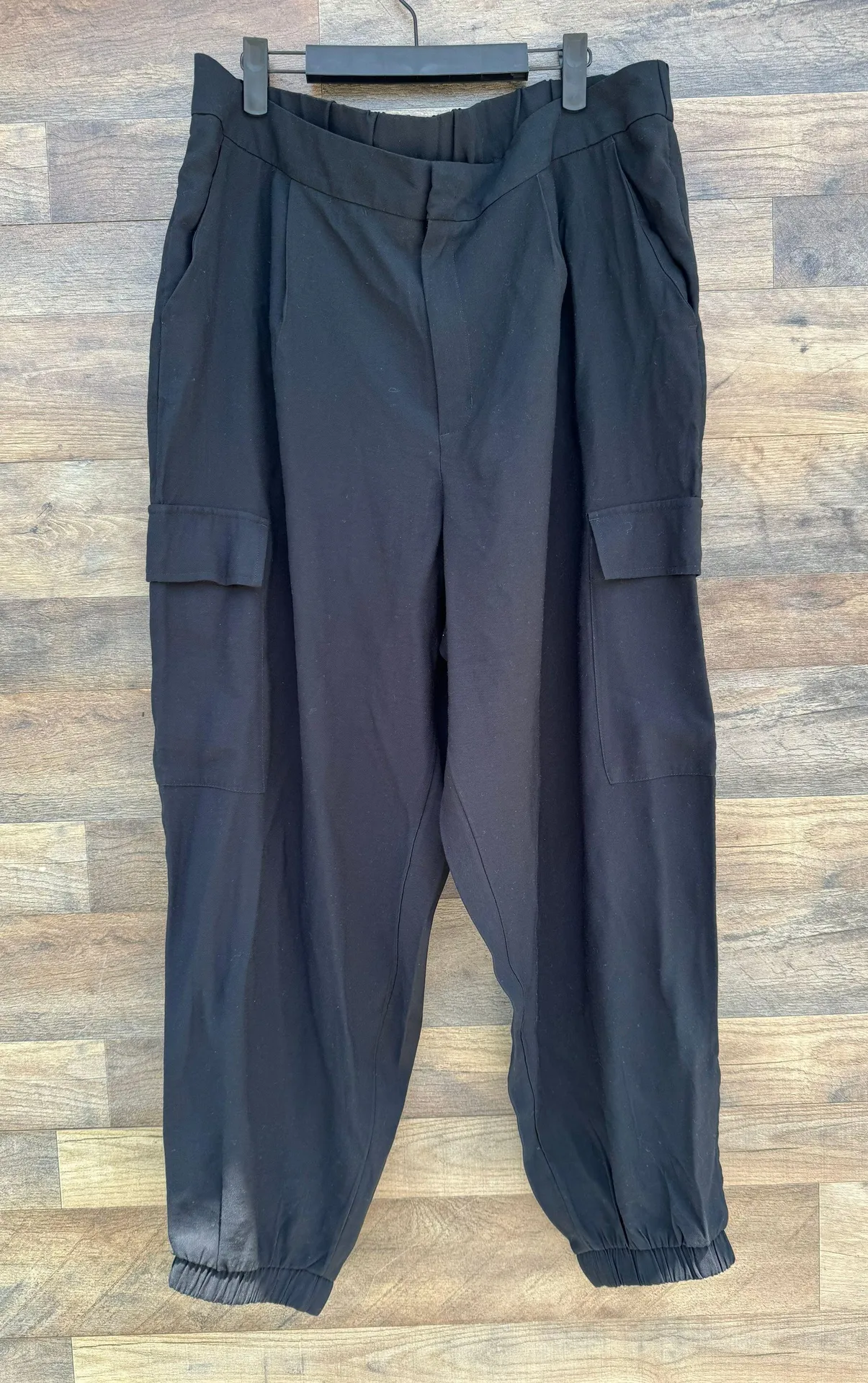 Black Cargo Trouser Joggers - Image 2