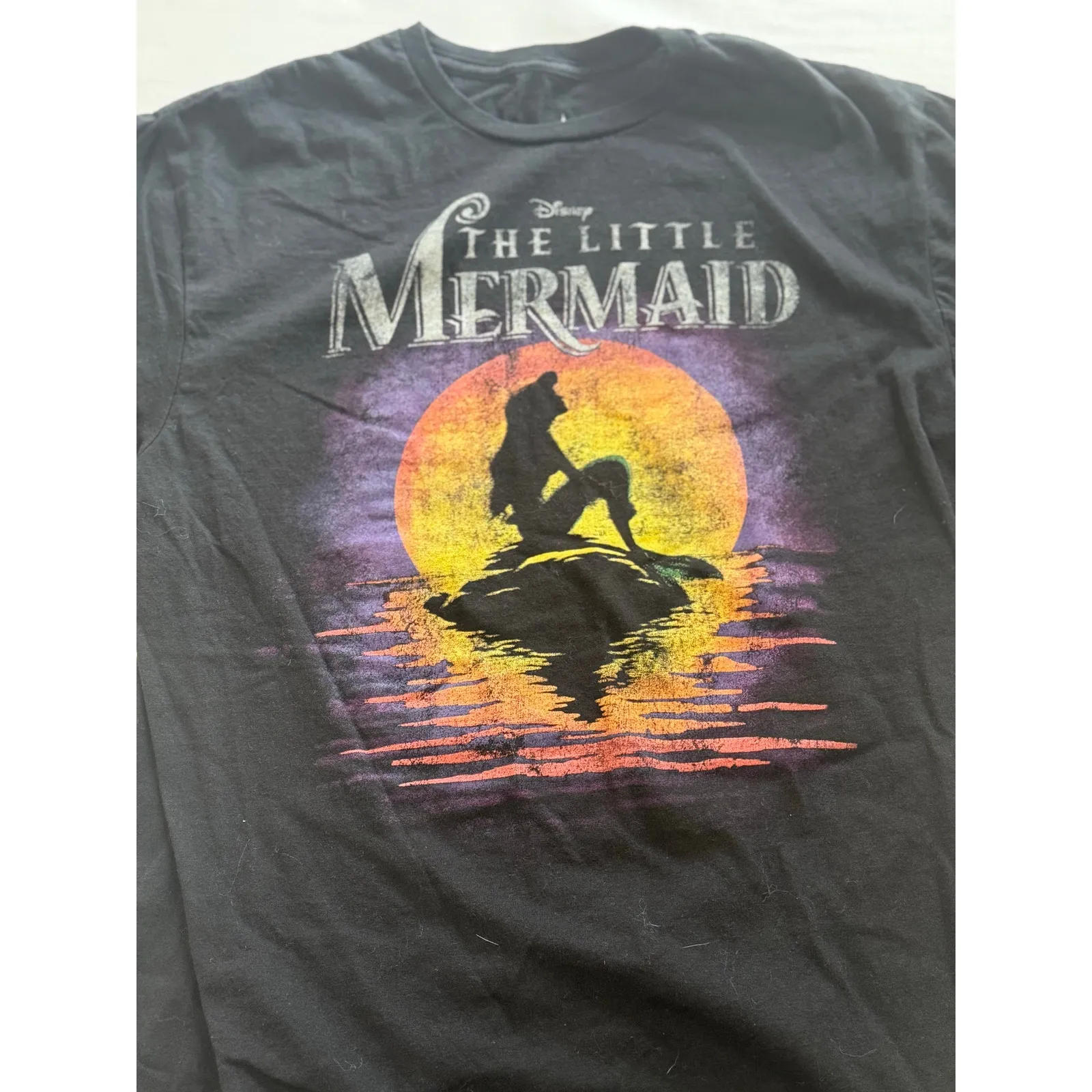 Little Mermaid‎ Disney Tshirt Black Size M - Image 2