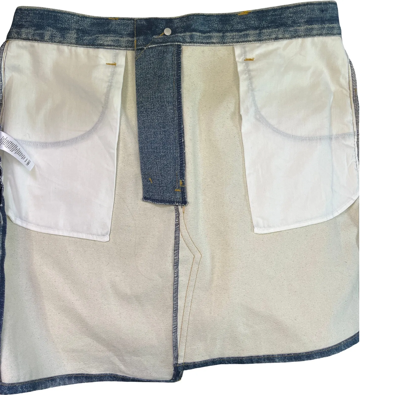 Rag & Bone Lenox Canvas Miramar Denim Mini Asymmetrical Mini Skirt Size 30 - Image 8