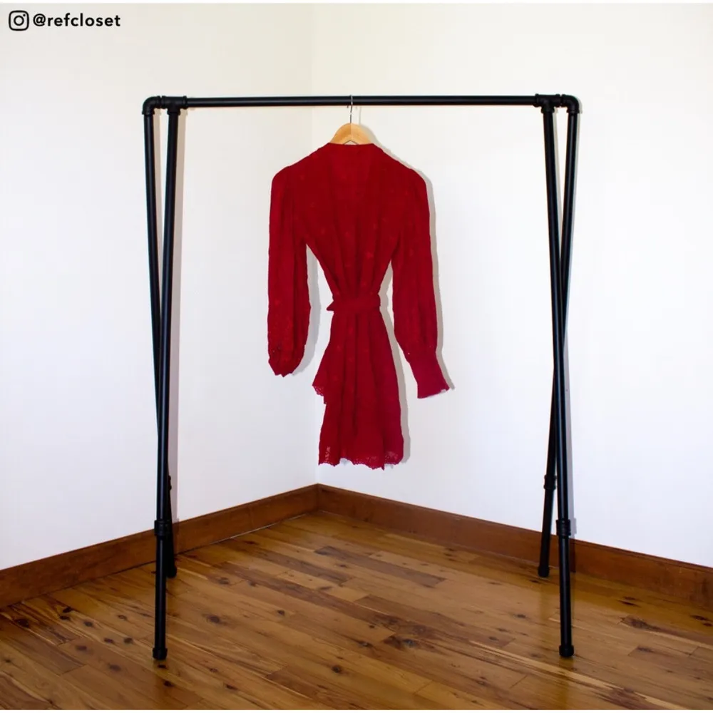 Reformation Clare Dress (Crimson) - Image 4