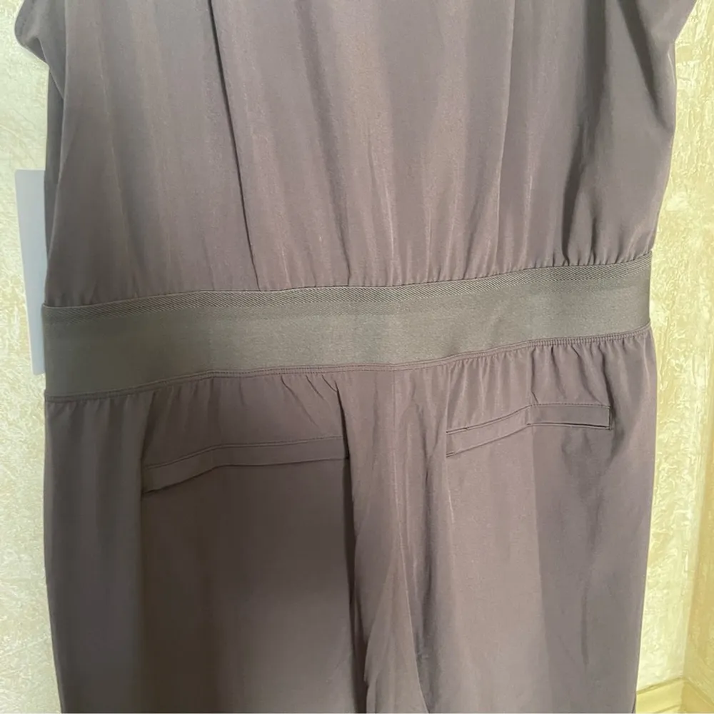 ATHLETA BROOKLYN UTILITY BAGGY JUMPSUIT Relax fit Color Shale Dusty Purple 14P - Image 12