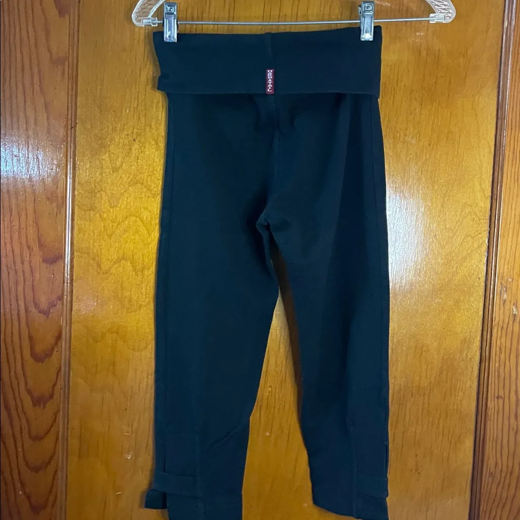 Hard Tail Forever ROLLDOWN SIDE SLINGER CROP LEGGING XS Black - Image 9