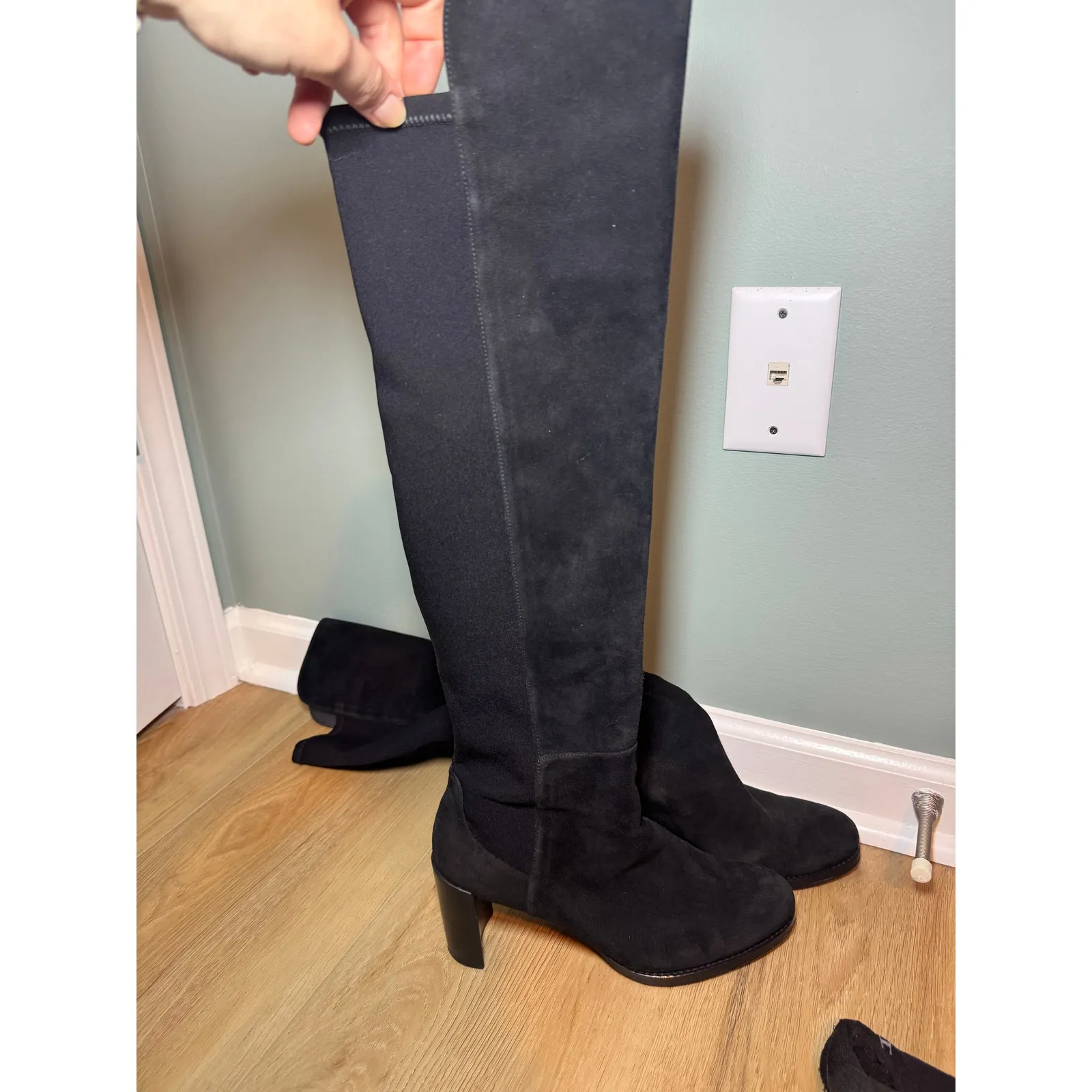 Stuart Weitzman 5050 Over the Knee Suede Boots - Image 4