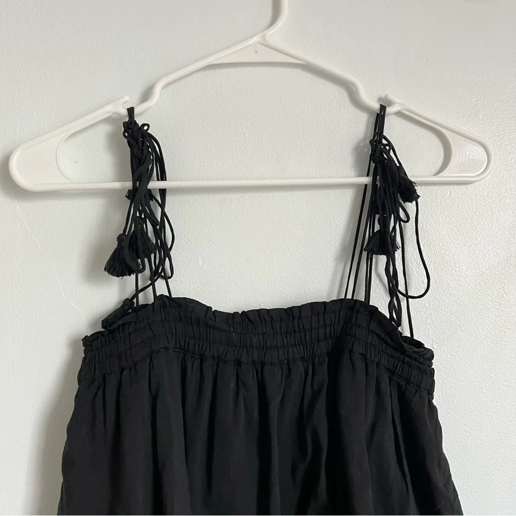 Free People • Black Tassel Ruffle Bodysuit - Image 9