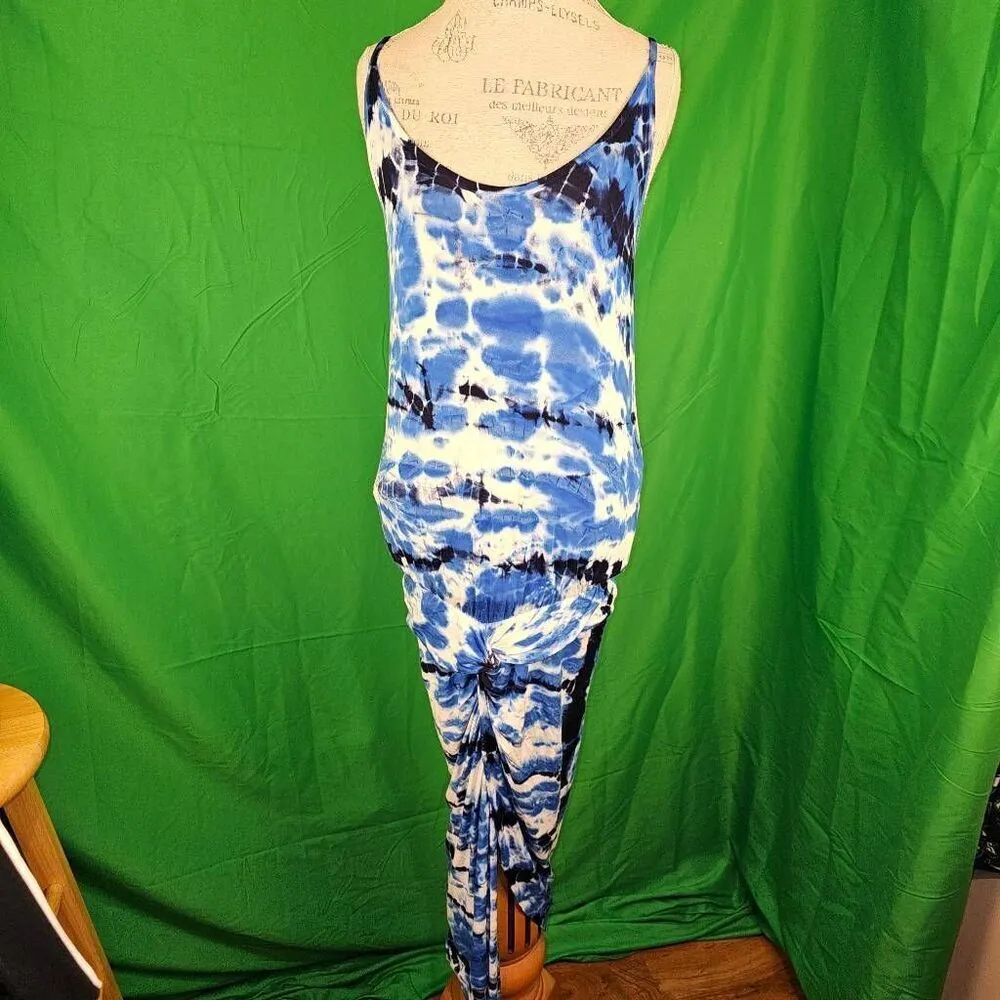 Young Fabulous & Broke Womens Navy‎ & Blue Shorebreak Kulani Dress Small - Image 2