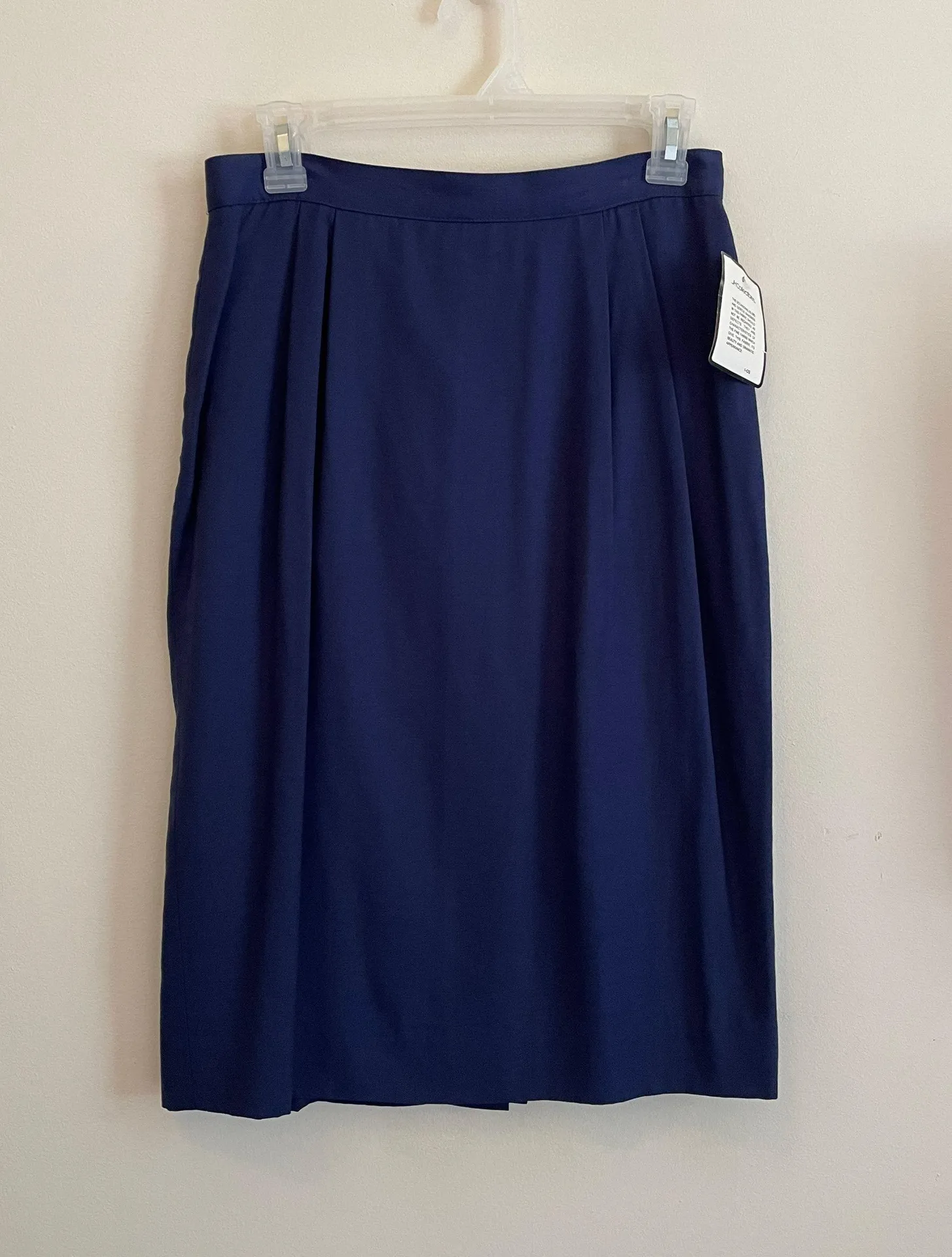 JH Collectibles dead stock rayon linen pencil skirt blue Women’s size 0 small - Image 1