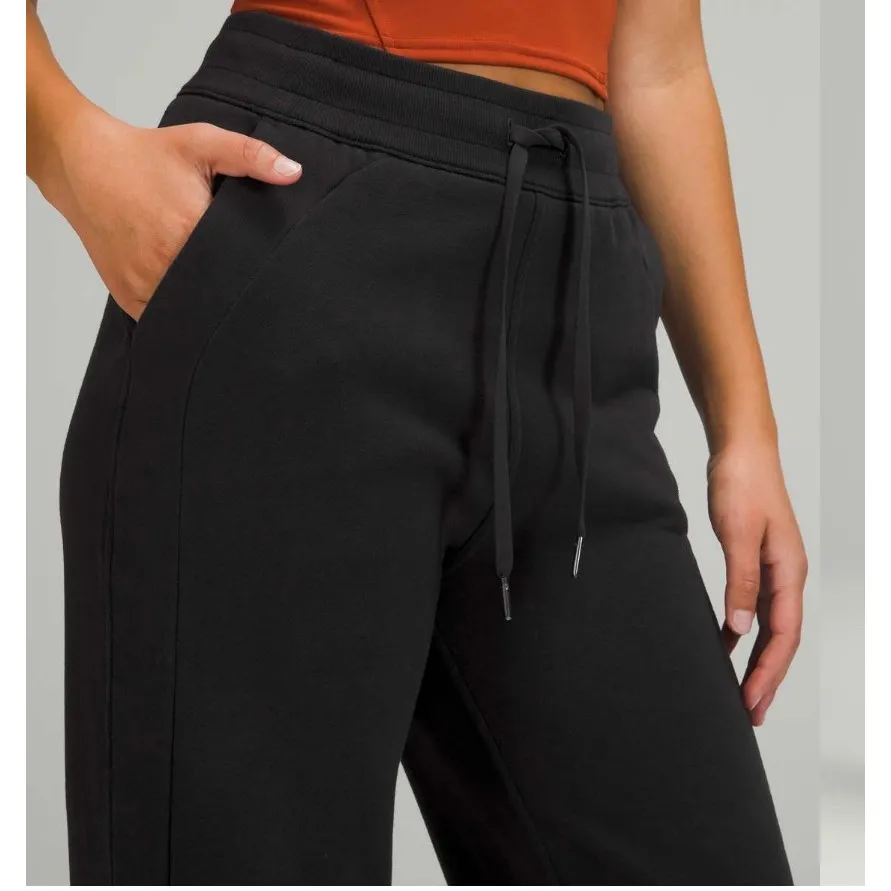 Lululemon Scuba Relaxed High Rise Jogger Black Lightweight‎ Drawstring Size 8 - Image 13
