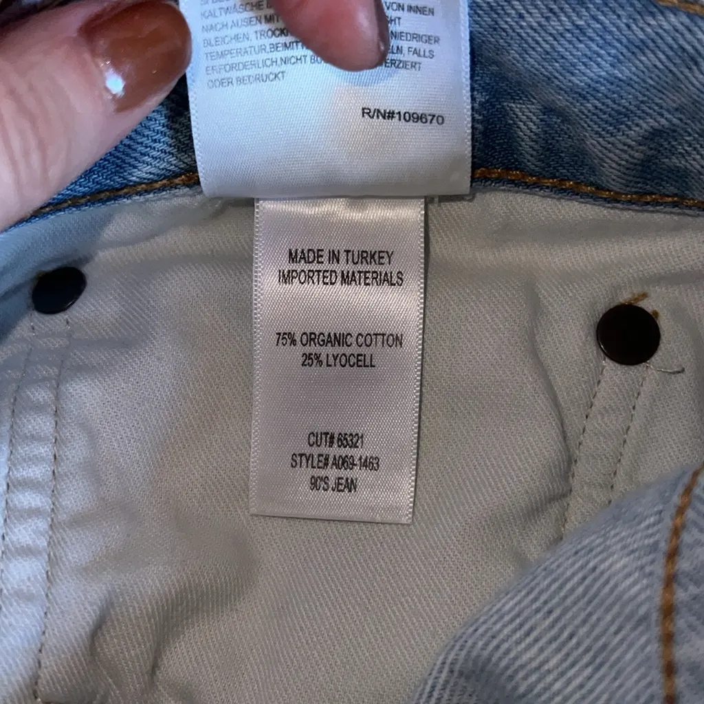 Agolde “90’s” Mid‎ Rise Loose Fit Jeans Reputation Wash Size 34 NWT - Image 13