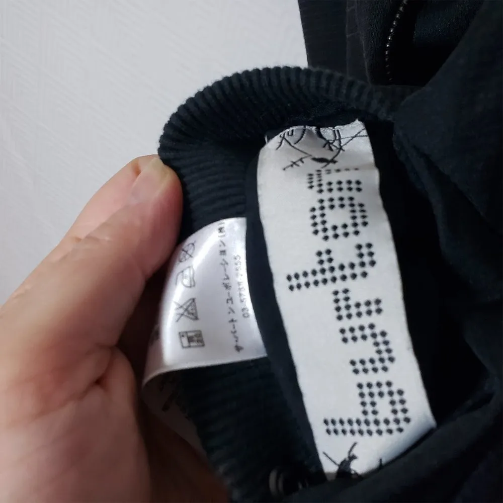 BURTON Medium Black and Gray Floral Reversible Full Zip Snap Collar Jacket - Image 9