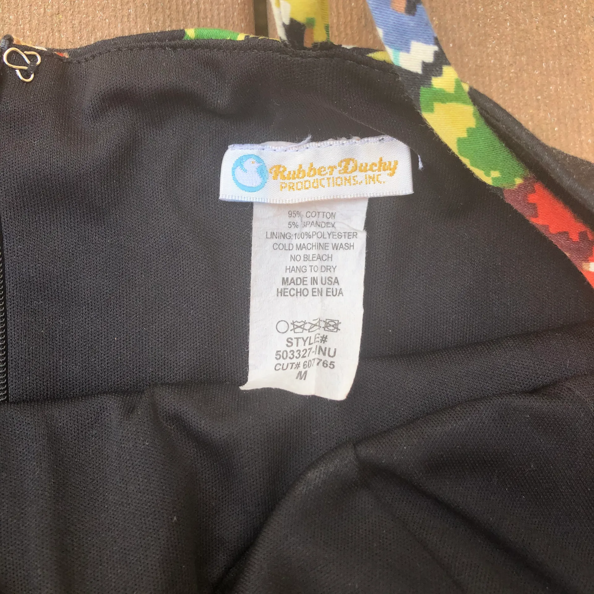 Black Floral Bodycon Dress m - Image 10