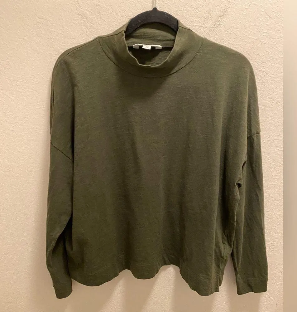 Whistles Women's Mock Neck Relaxed Long Sleeve T - Image 3