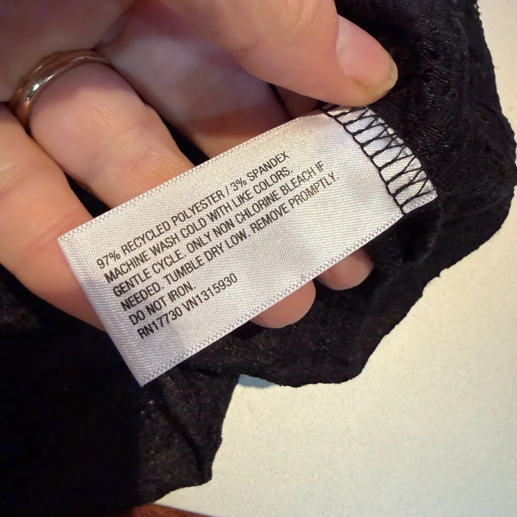 A NEW DAY Semi Sheer Floral Mesh T Shirt Top Size Small - Image 8