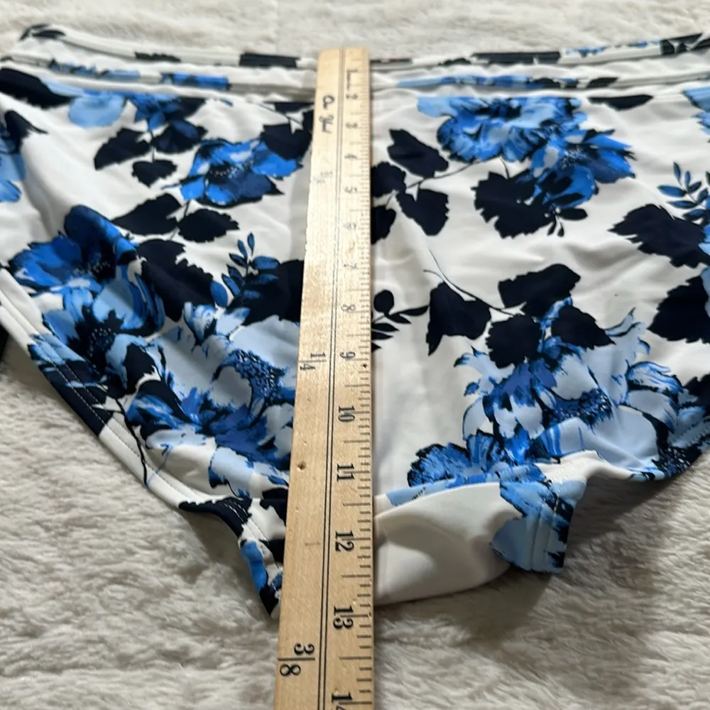 Montauk Floral High Waist Mesh Bikini Swim Bottom Size XXL NEW - Image 12