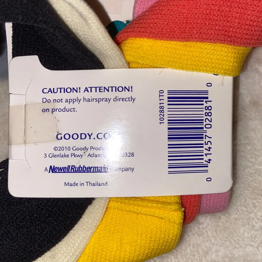 FUN FAUX FUR HAIR TIE BUNDLE Goody La Cabana Comfort HEADBAND Blue - Image 5