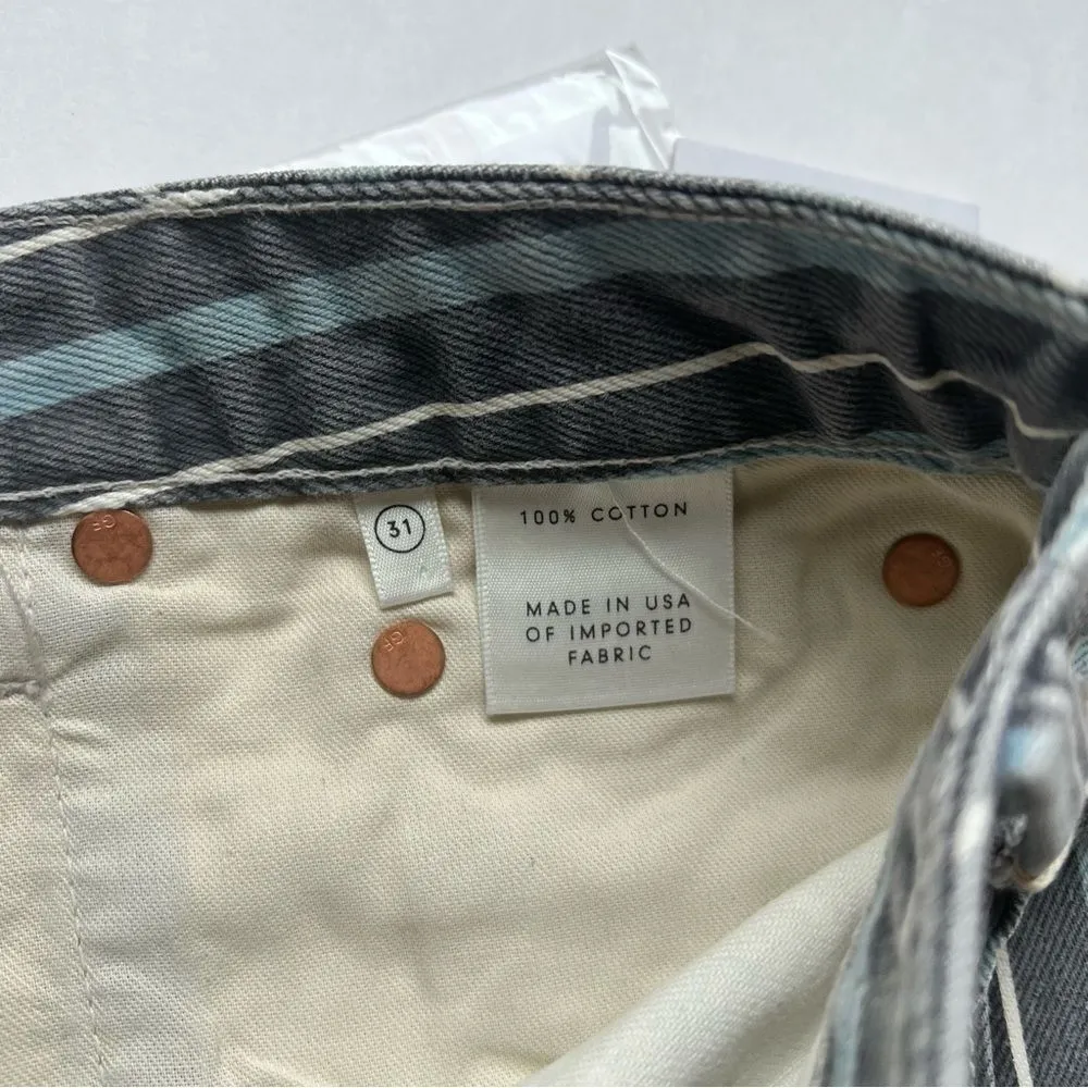 GRLFRND  Cindy Blue White Stripe Shorts Size 31 NWT - Image 9