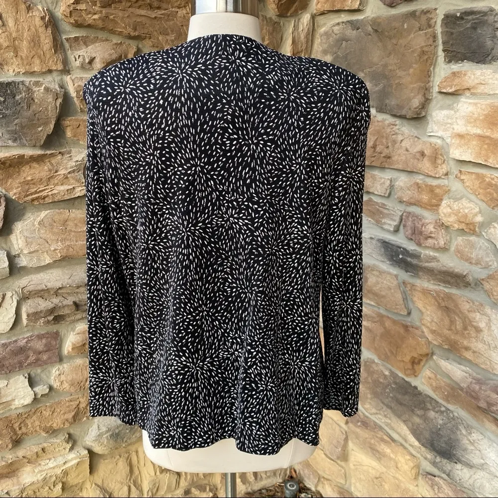 Alex Evenings Metallic Open Front Jacket with Matching Tank - Image 5