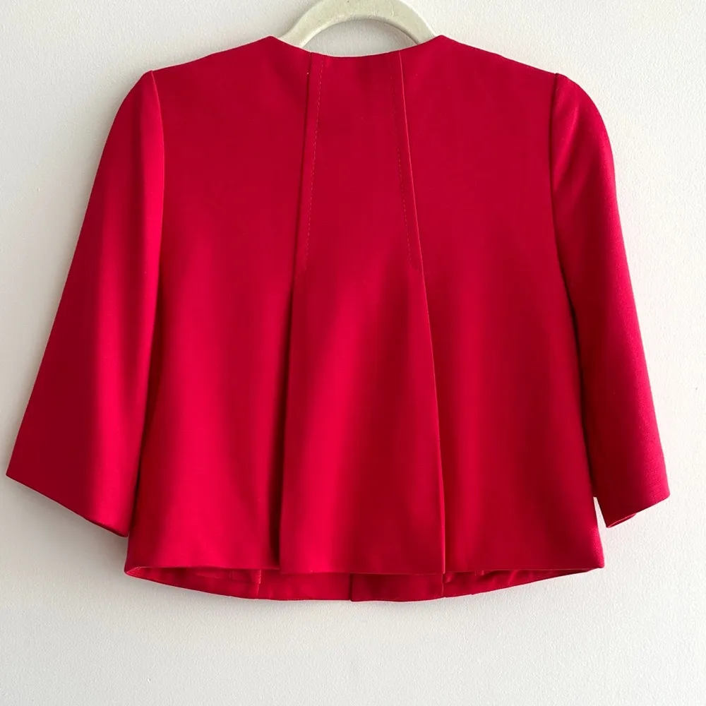 Ann Taylor LOFT Petites Red Cropped Blazer, Size 2P, NWT - Image 11