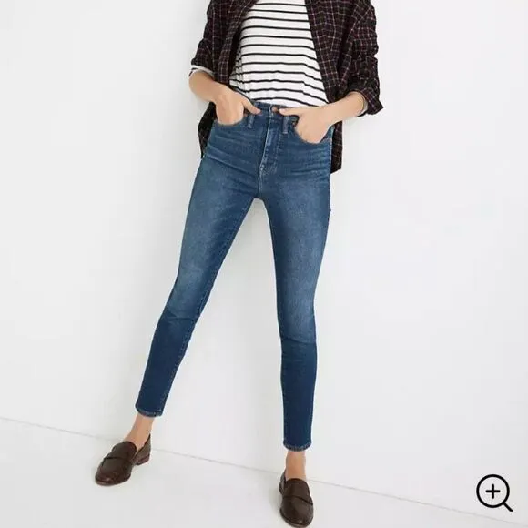 NWT Madewell‎ 10" High-Rise Skinny Jeans in Winston Wash, size 25 - Image 3