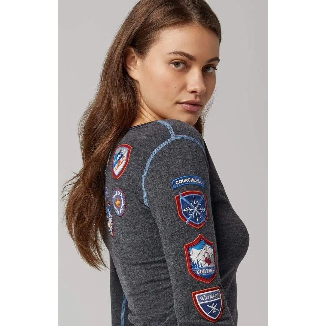 ALP N ROCK SKI THE WORLD HENLEY Medium Gray - Image 2