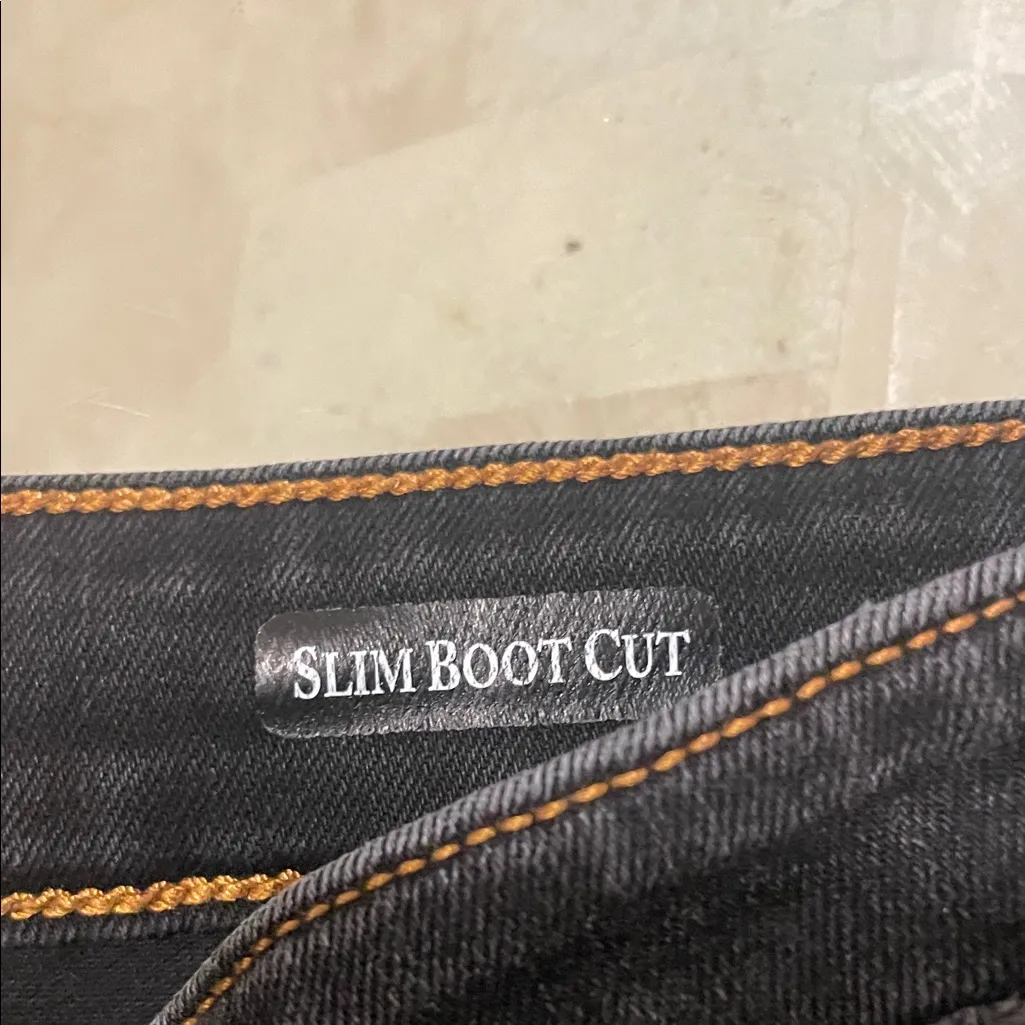 Womens Judy Blue High Waisted Slim Bootcut  Raw Hem Jeans - Image 8