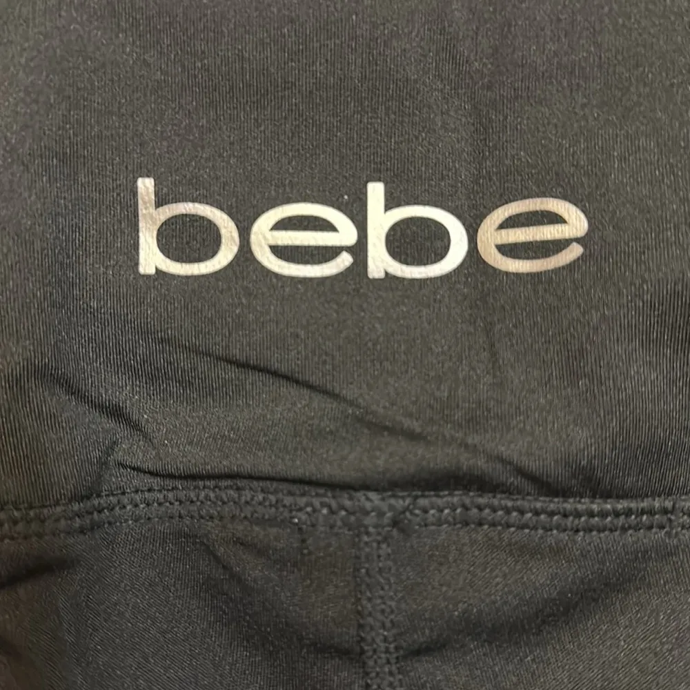 Bebe Sport Black Colorblock Stripes (Pink, White and Coral) Shorts NWT - Image 4