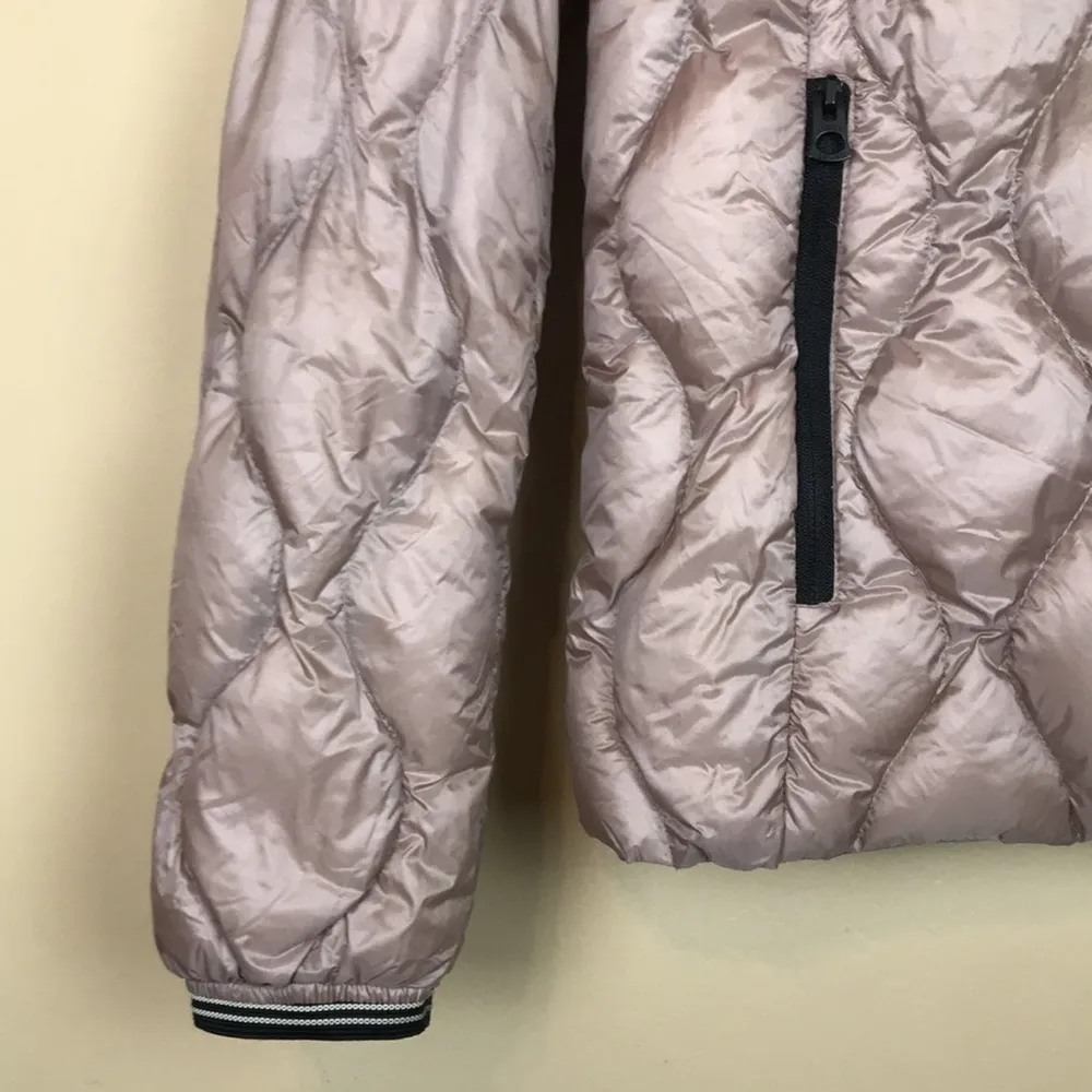 Lucky Brand Women’s Packable Down Filled Quilted Puffer Hooded Zip-Up Jacket - Image 4