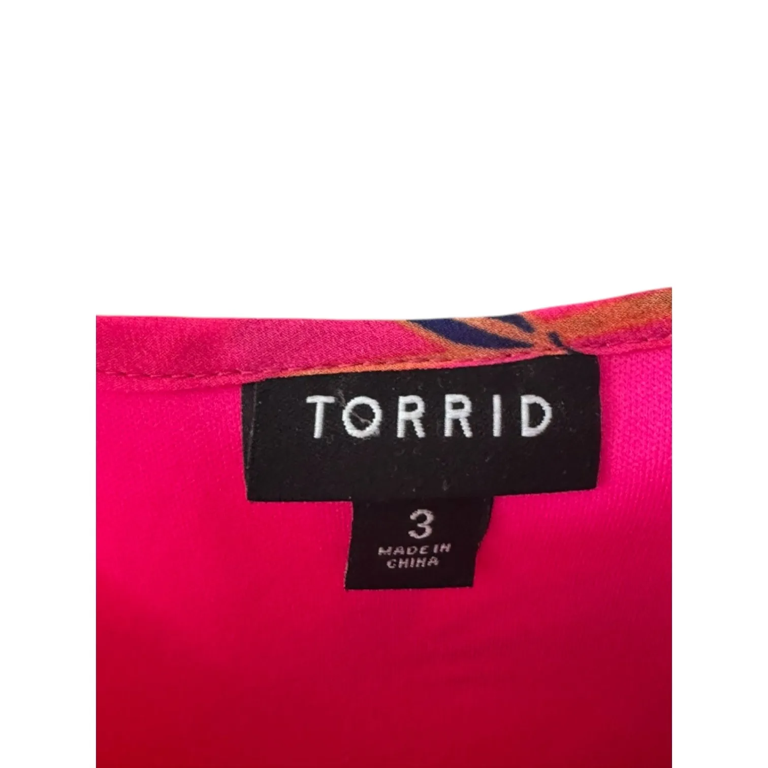 Torrid Bright Pink Floral Pleated Chiffon Midi Sleeveless Dress 22/24 3X New - Image 6