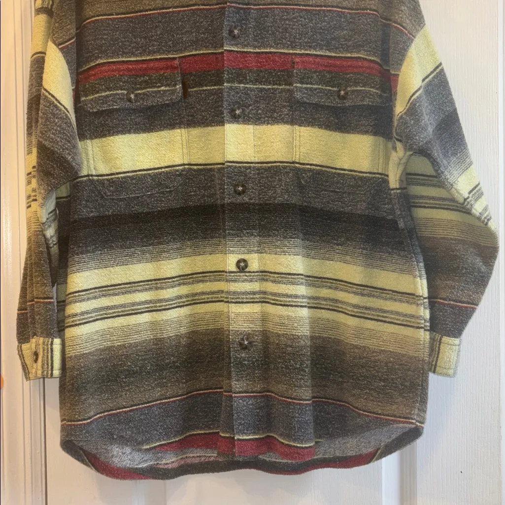 BUGLE BOY WETLANDS OUTDOOR APPAREL
CHARTREUSE/MINTY GREEN BLUE RED SHACKET - Image 2