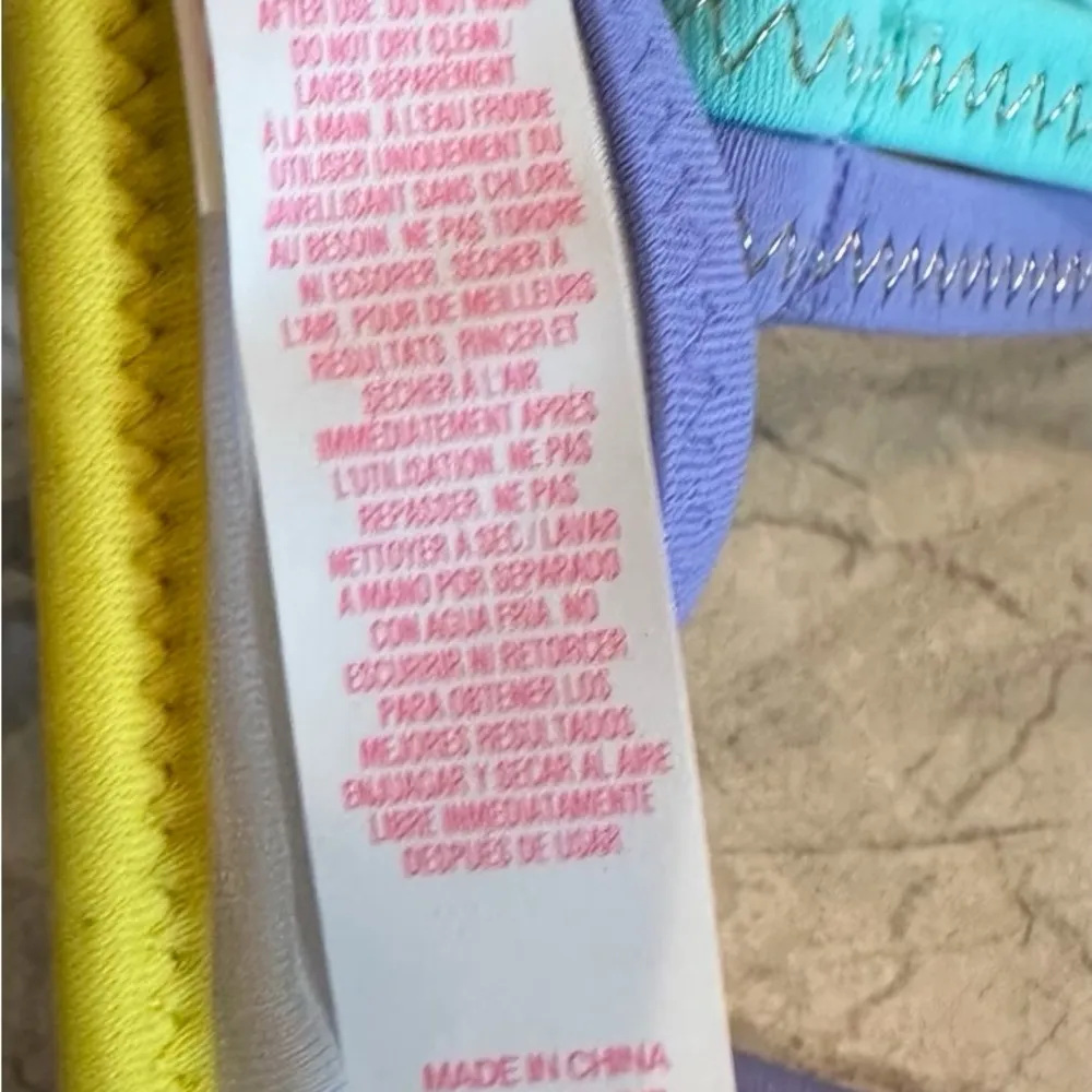 Victoria's Secret‎ Striped Bikini Halter Top Top & Bottoms Both Size Small - Image 6