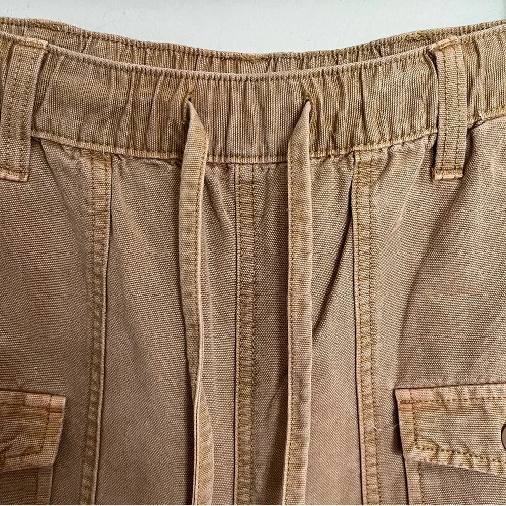 Aerie Women's Cargo Jogger Pants Size XS Tan Beige Casual Drawstring Oversized‎ - Image 4