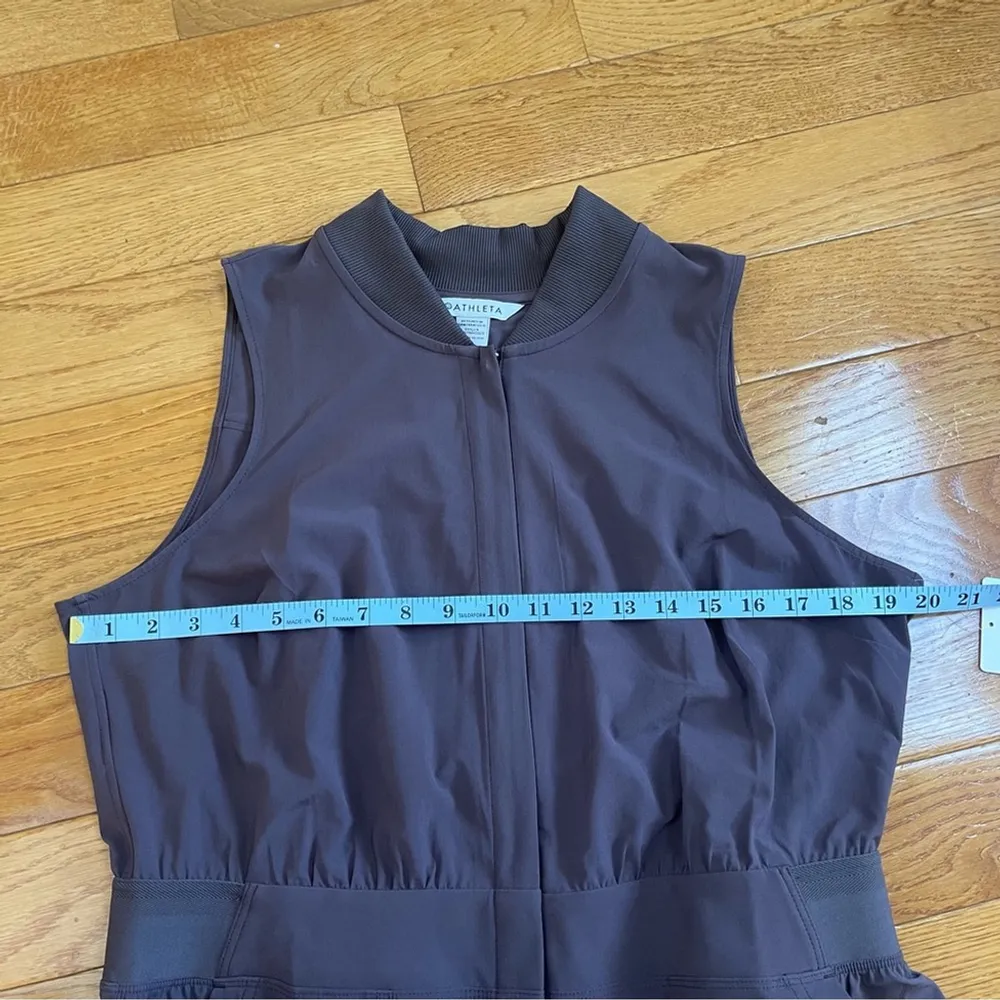 ATHLETA BROOKLYN UTILITY BAGGY JUMPSUIT Relax fit Color Shale Dusty Purple 14P - Image 11