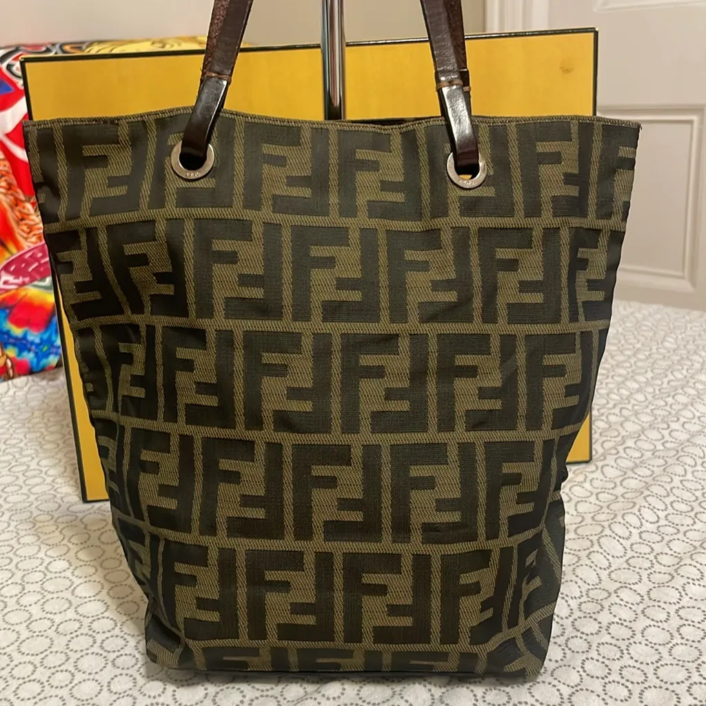 Fendi Zucca Monogram Canvas Mini Tote - Image 3