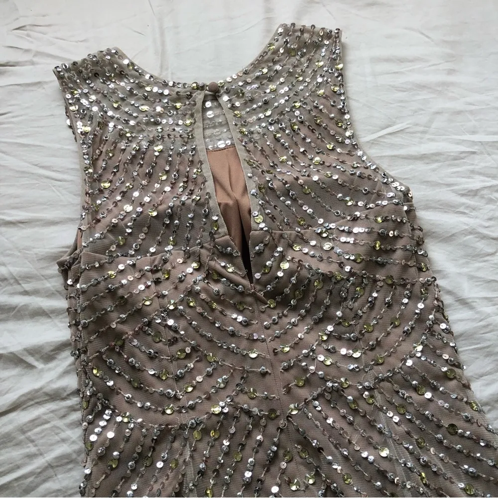 NWT Aidan Mattox Blush Pink Sequin Cocktail Dress - Image 7