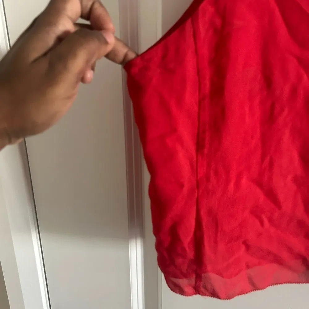 Aritzia Wilfred Red High Neck Tank Top Size Medium - Image 7