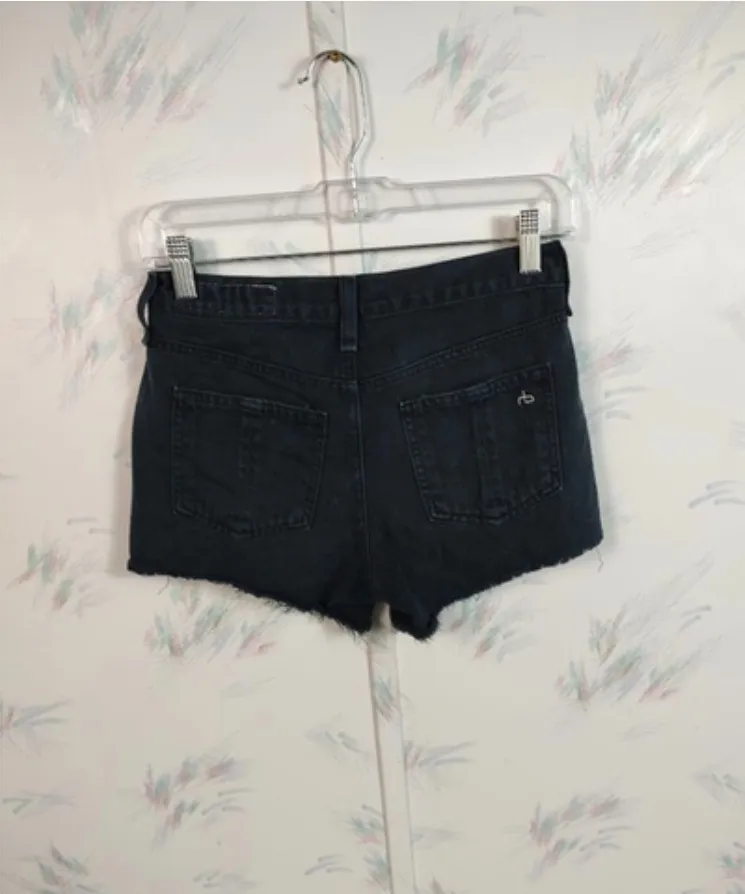 Rag & Bone Black Jean Shorts - Image 5