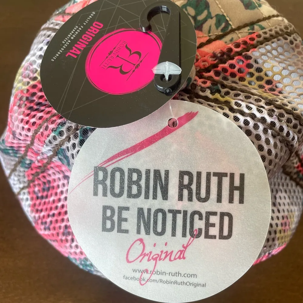 Robin Ruth Pink Floral Guam Hat - Image 4