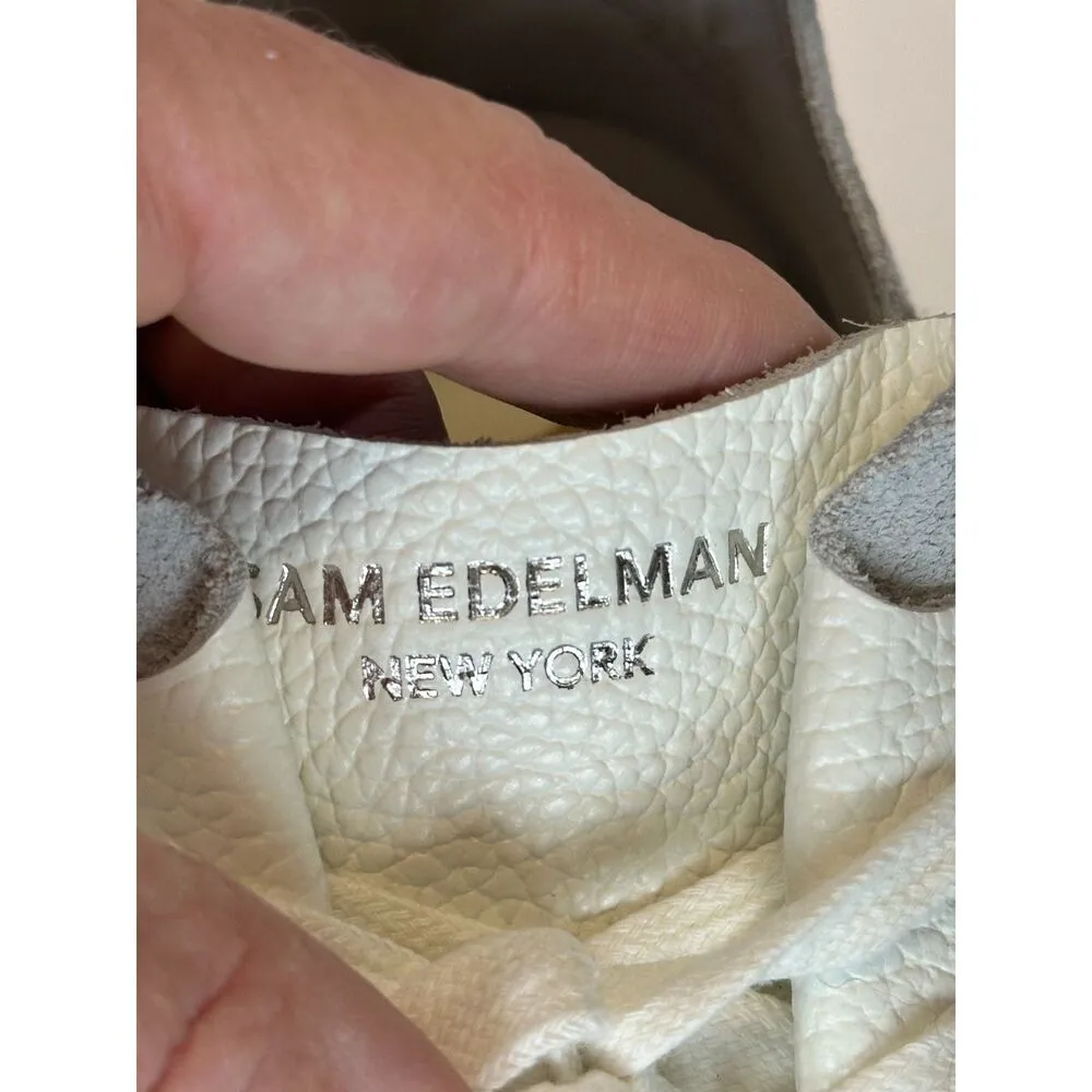 Sam Edelman Women's Pippy Size 8M White Leather Platform Sneakers Shoes NWOB - Image 8