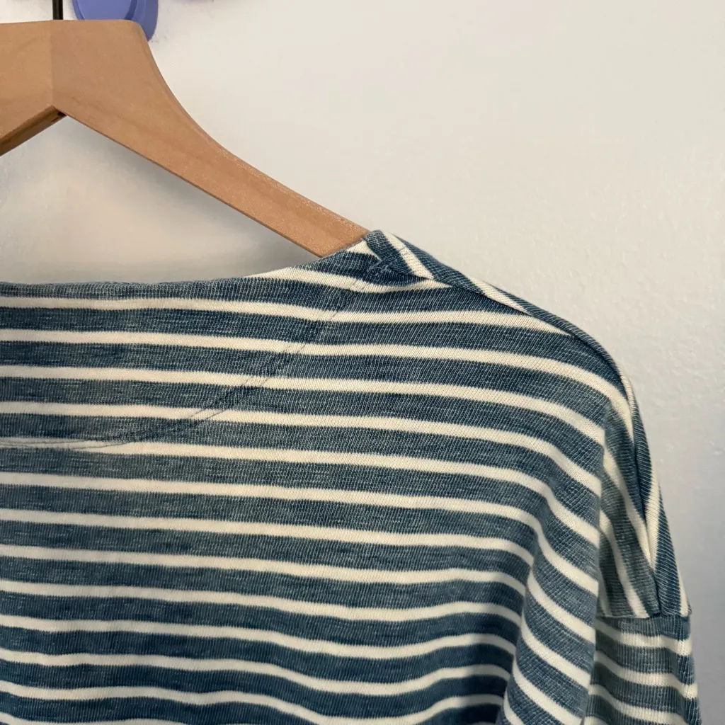 Scotch & Soda Women’s XL Indigo Blue Long Sleeve T-Shirt Stripe Classic Nautical - Image 5